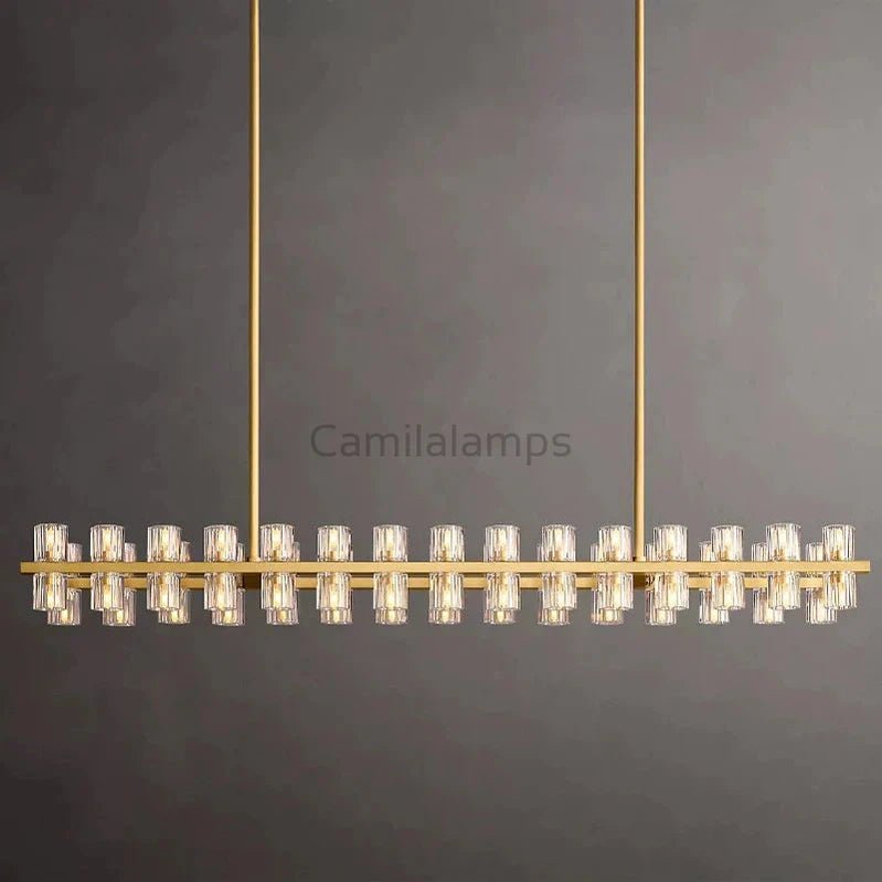 Arcachon Crystal Rectangular Chandelier48" 54" 72" - Camilalamps - CA - CH10254 - 2