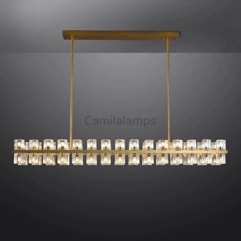 Arcachon Crystal Rectangular Chandelier48" 54" 72" - Camilalamps - CA - CH10254 - 2