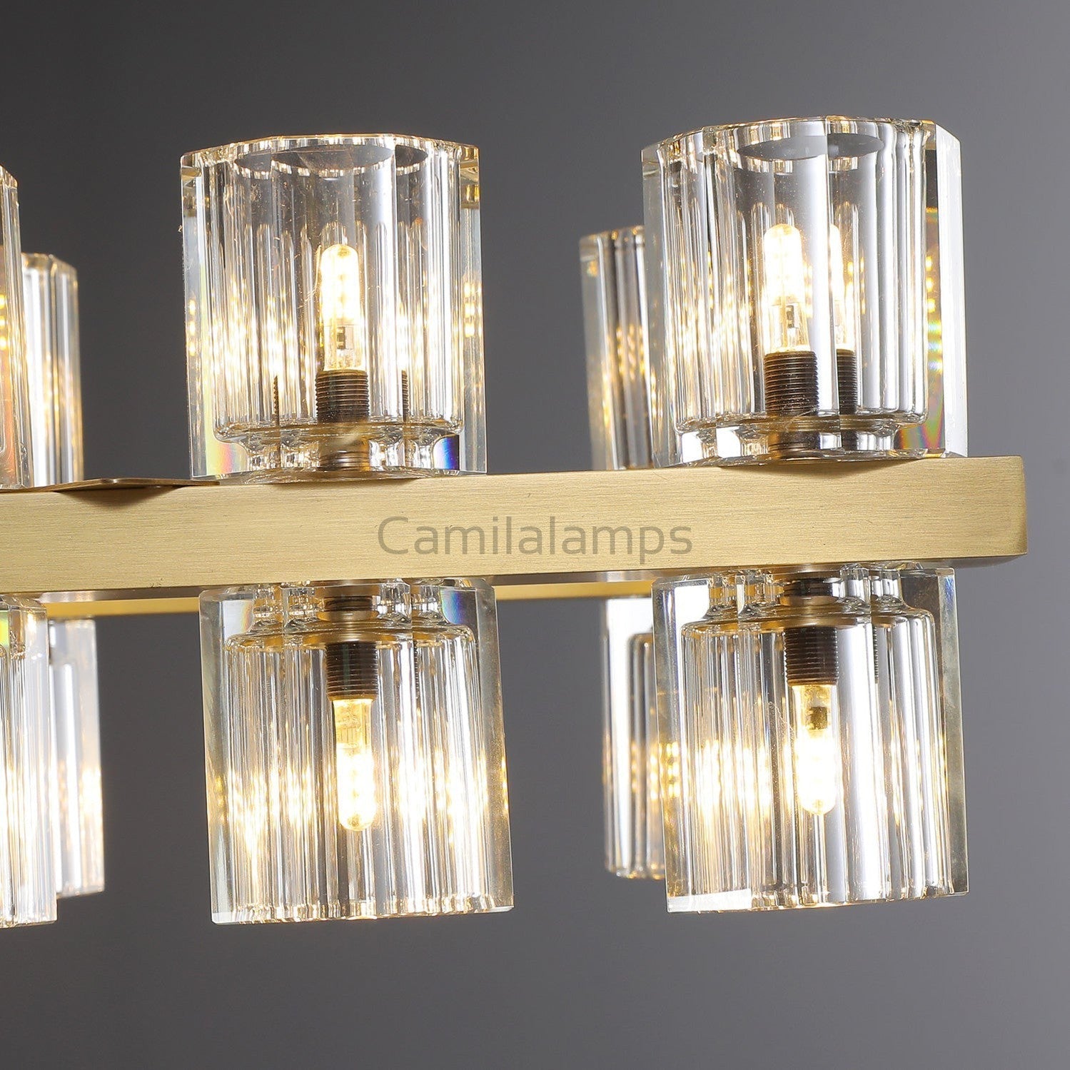 Arcachon Crystal Rectangular Chandelier48" 54" 72" - Camilalamps - Ca-1CH10254-12