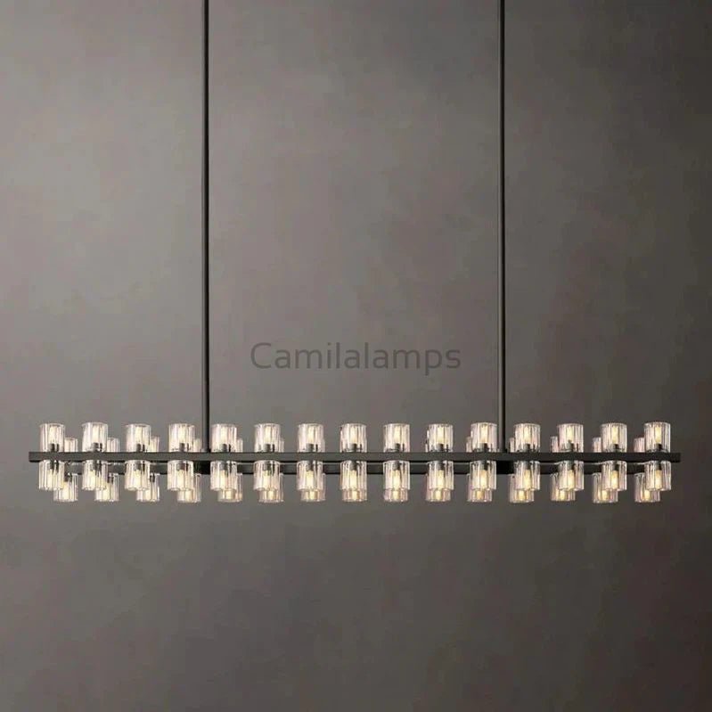 Arcachon Crystal Rectangular Chandelier48" 54" 72" - Camilalamps - CA - CH10254 - 2