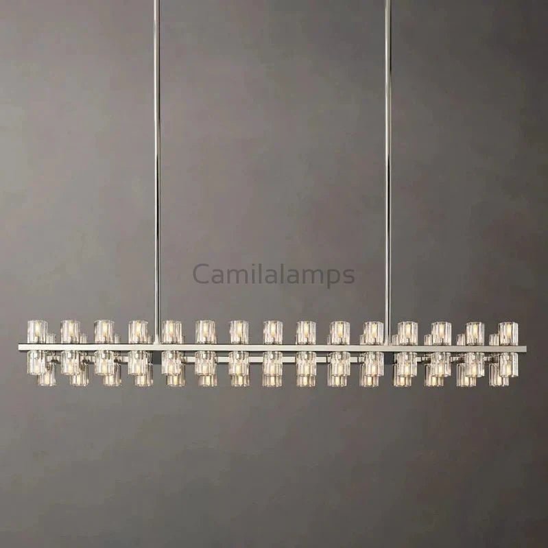 Arcachon Crystal Rectangular Chandelier48" 54" 72" - Camilalamps - CA - CH10254 - 2