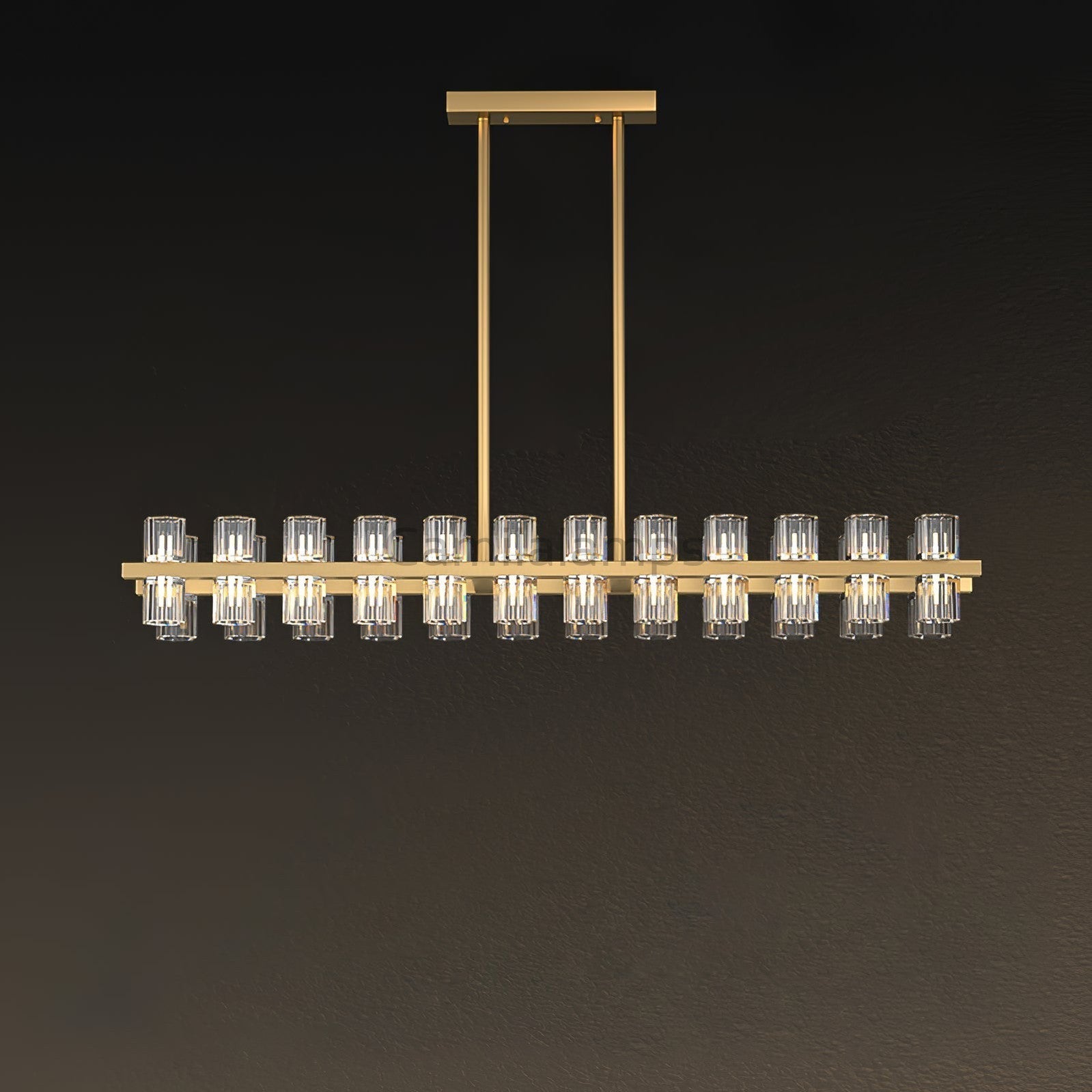 Arcachon Crystal Rectangular Chandelier48" 54" 72" - Camilalamps - 21990