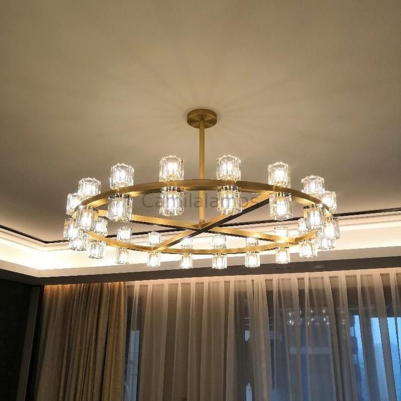 Arcachon Crystal Round Chandelier 36" - Camilalamps - Ca-1CH10236-12