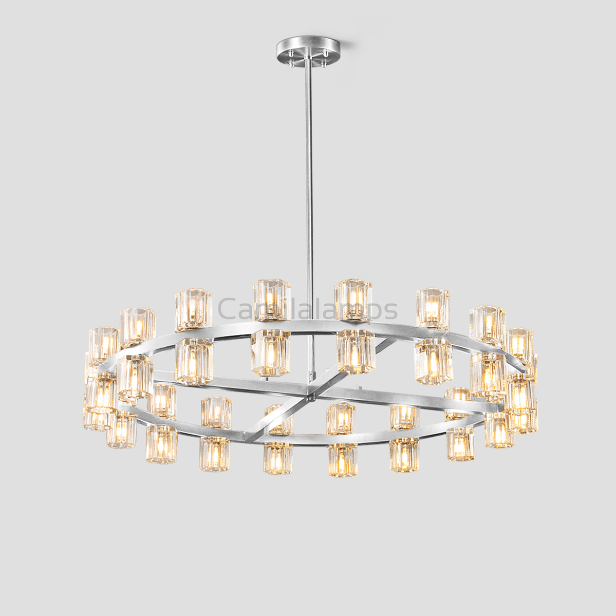 Arcachon Crystal Round Chandelier 36" - Camilalamps - Ca-1CH10236-12