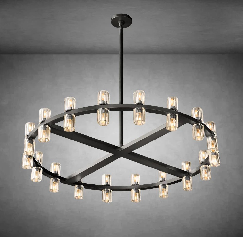 Arcachon Crystal Round Chandelier 36" - Camilalamps - Ca-1CH10236-12