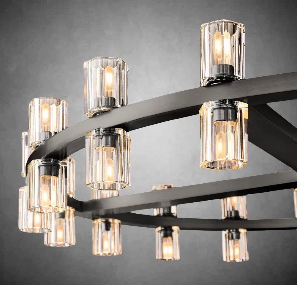 Arcachon Crystal Round Chandelier 36" - Camilalamps - CA - CH10236 - 2