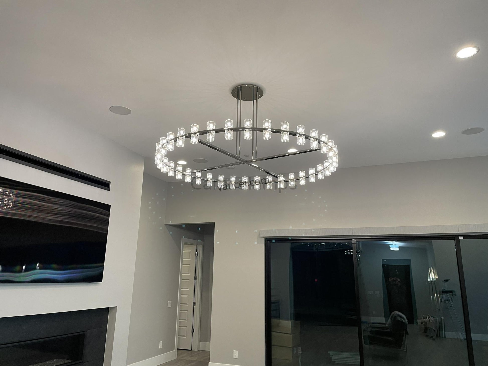 Arcachon Crystal Round Chandelier 60" - Camilalamps - CA - CH10260 - 1