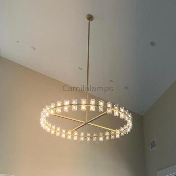Arcachon Crystal Round Chandelier 60" - Camilalamps - CA - CH10260 - 1