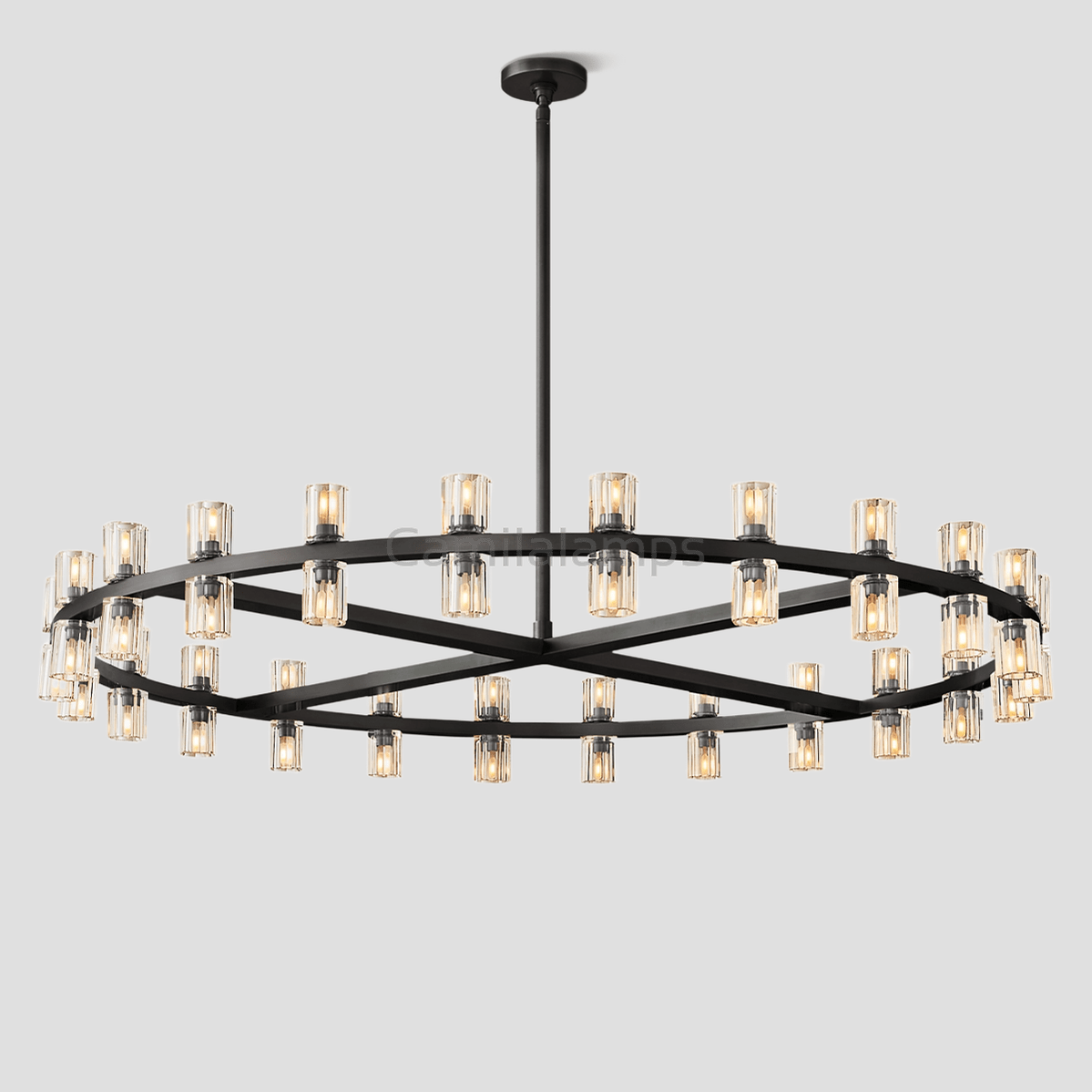 Arcachon Crystal Round Chandelier 60" - Camilalamps - CA - CH10260 - 1