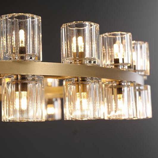 Arcachon Crystal Round Chandelier 60" - Camilalamps - CA - CH10260 - 1