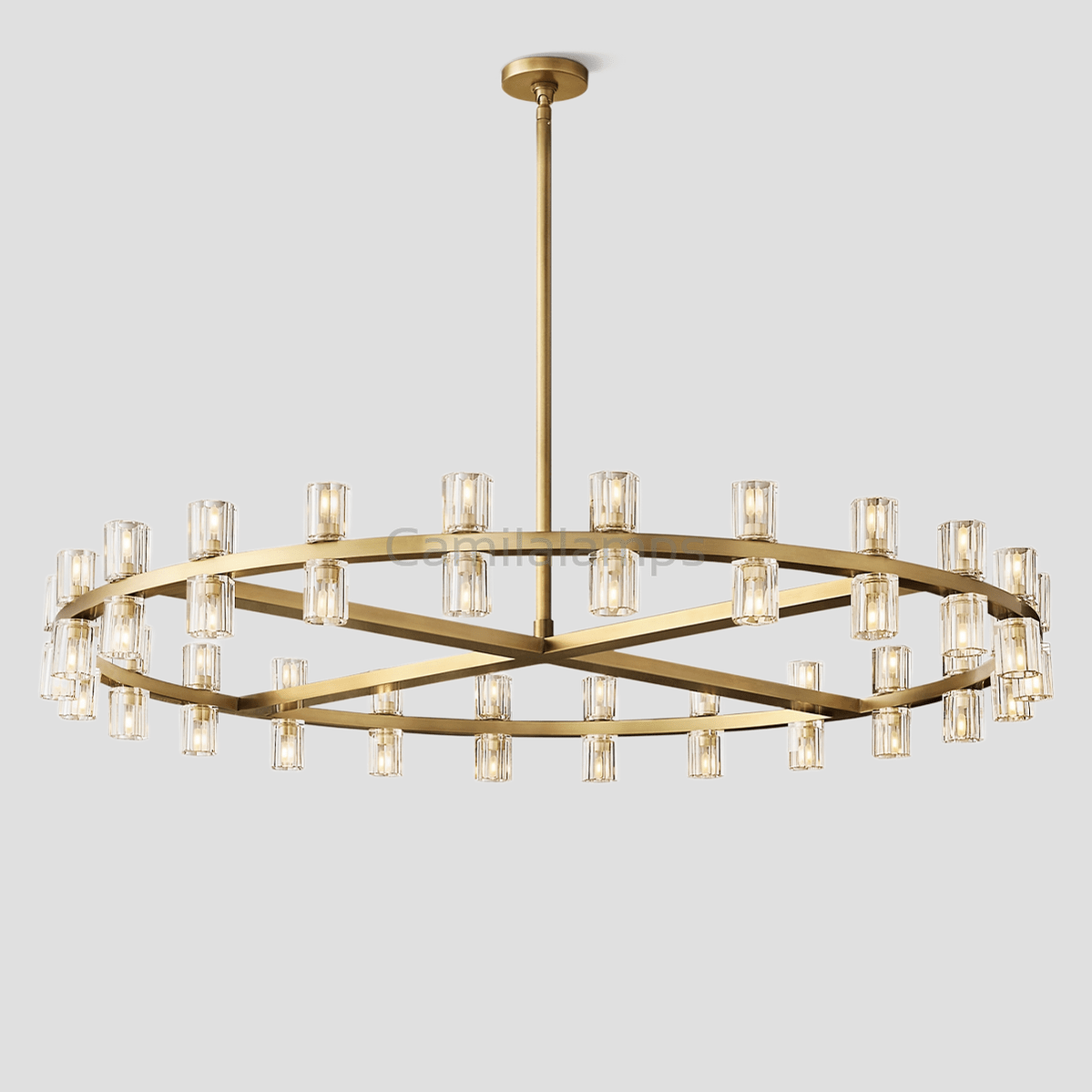 Arcachon Crystal Round Chandelier 60" - Camilalamps - CA - CH10260 - 1