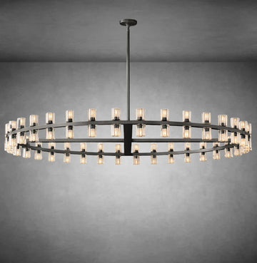 Arcachon Crystal Round Chandelier 60" - Camilalamps - CA - CH10260 - 2
