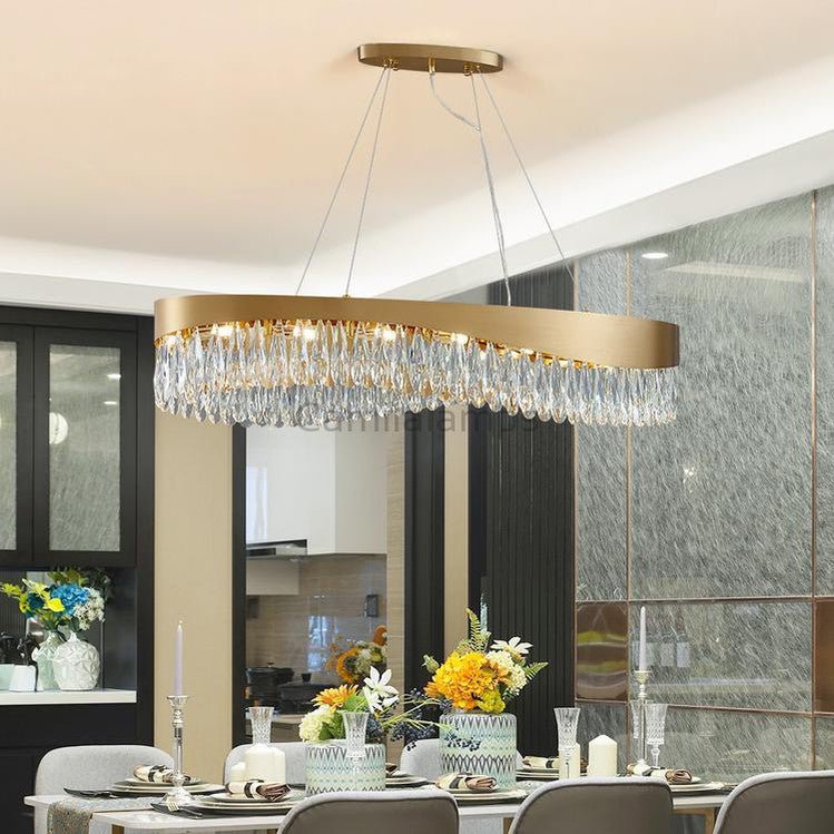 Arian Oval Crystal Chandelier - Camilalamps - CA - A - 504
