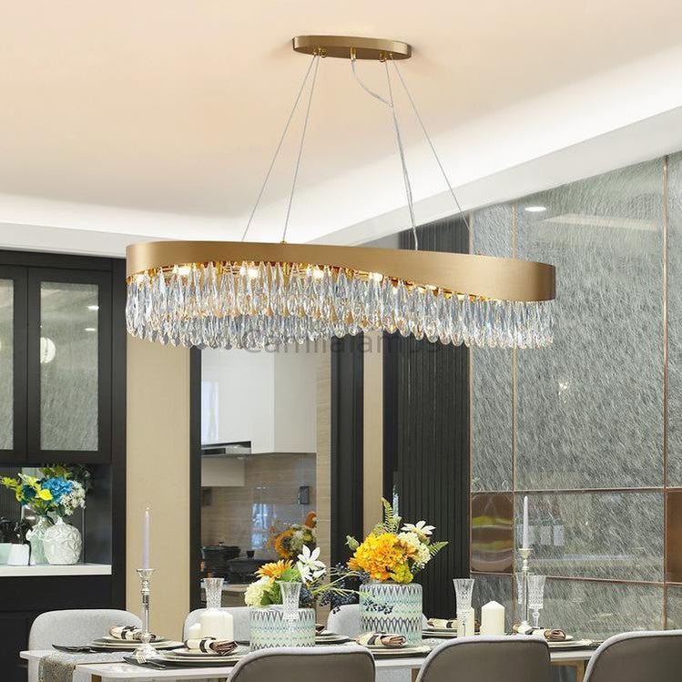 Arian Oval Crystal Chandelier - Camilalamps - Ca-1a-1504