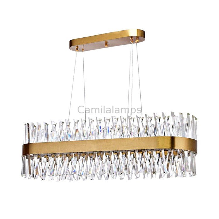 Arsenio Oval Crystal Chandelier - Camilalamps - CA - A - 530