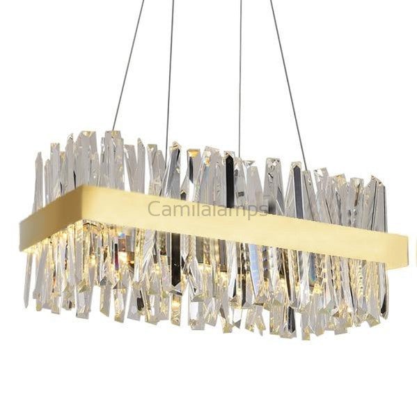 Arsenio Rectangular Crystal Chandelier - Camilalamps - Ca-1a-1514