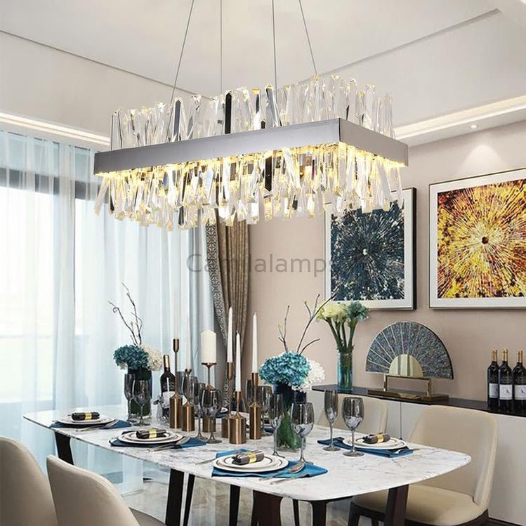 Arsenio Rectangular Crystal Chandelier - Camilalamps - CA - A - 514