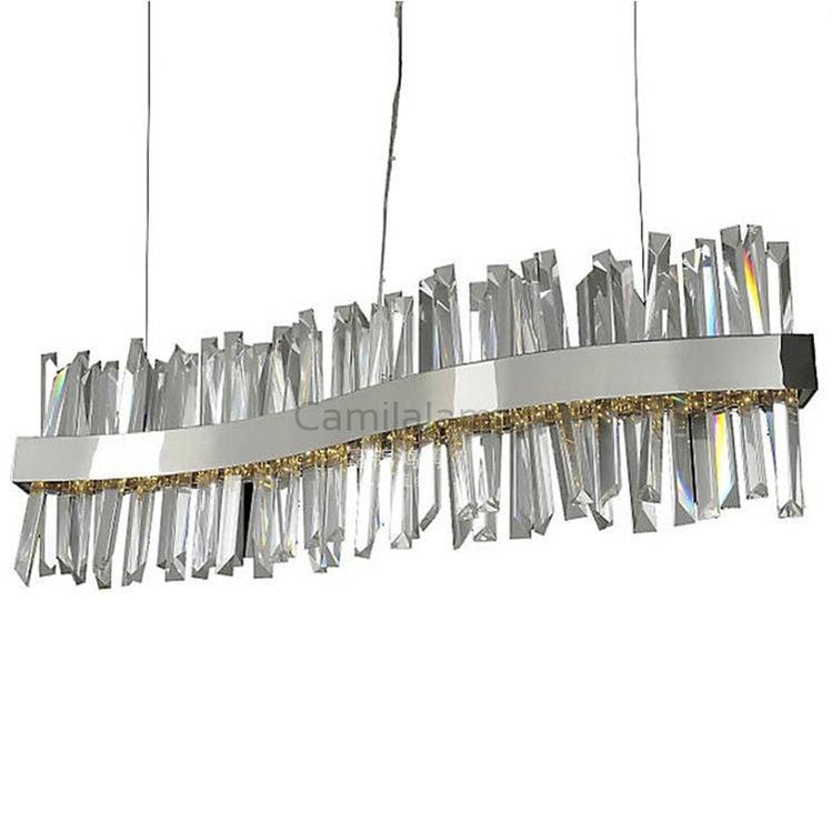 Arsenio Wave Crystal Chandelier - Camilalamps - Ca-1a-1525