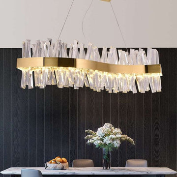 Arsenio Wave Crystal Chandelier - Camilalamps - CA - A - 524