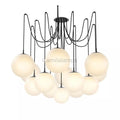 Art Crystal Ball Spider Chandelier Opal Matte Glass - Camilalamps - Ca-1SP-110071