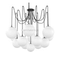 Art Crystal Ball Spider Chandelier Opal Matte Glass - Camilalamps - Ca-1SP-110071