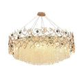 Art Round & Linear Crystal Branch Chandelier - Camilalamps - CAM - Fl - 08