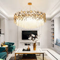 Art Round & Linear Crystal Branch Chandelier - Camilalamps - CAM - Fl - 07