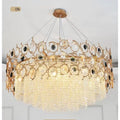 Art Round & Linear Crystal Branch Chandelier - Camilalamps - CAM - Fl - 06