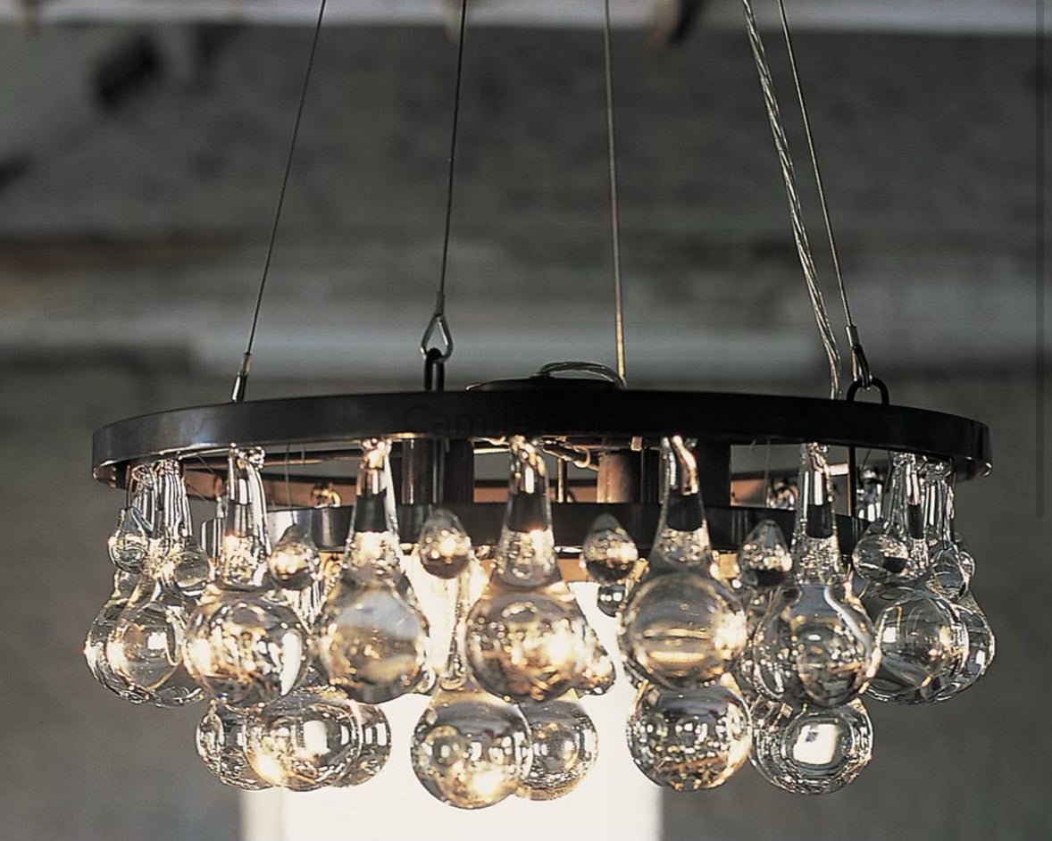 Artistic Pear Round Chandelier 18", Dining Room Round Chandelier - Camilalamps - Caaa-11Z0001