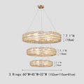 Aster Halo Crystal Multi - Tier Ring Chandelier - Camilalamps - Ca-1LI2024-1C5562