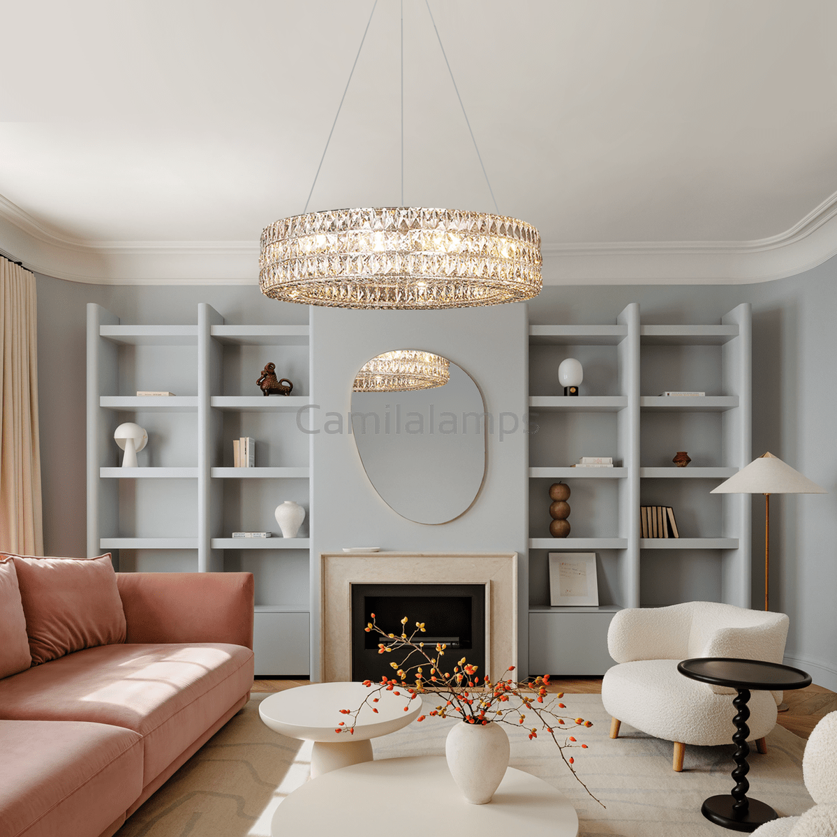 Aster Halo Crystal Ring Chandelier - Camilalamps - Ca-1LI2024-1C5560