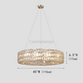 Aster Halo Crystal Ring Chandelier - Camilalamps - CA - LI2024 - C5557