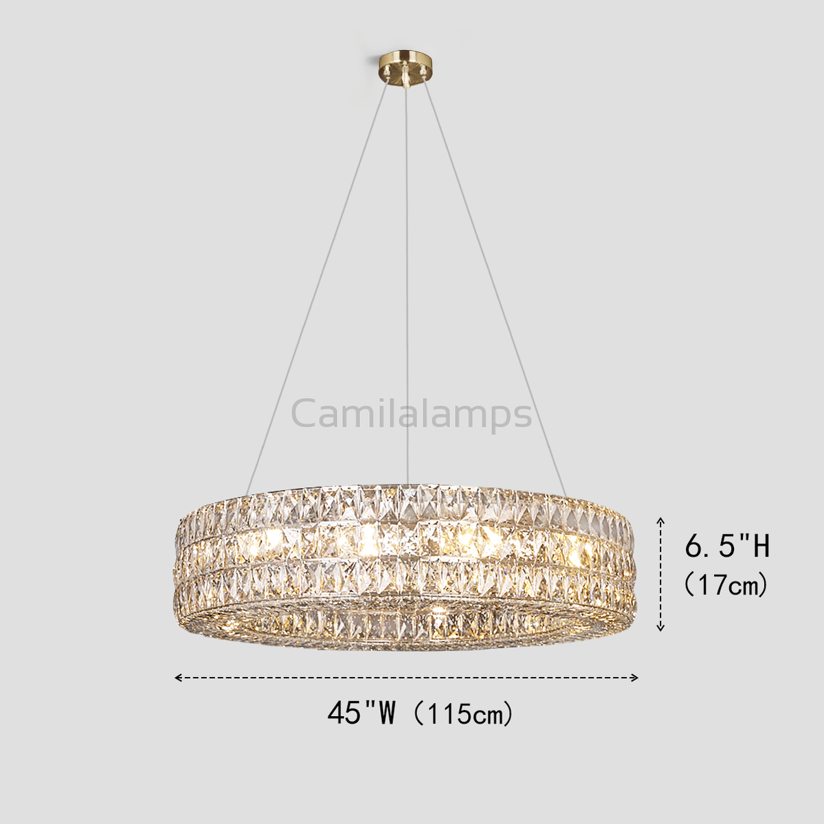 Aster Halo Crystal Ring Chandelier - Camilalamps - Ca-1LI2024-1C5557
