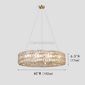 Aster Halo Crystal Ring Chandelier - Camilalamps - Ca-1LI2024-1C5557