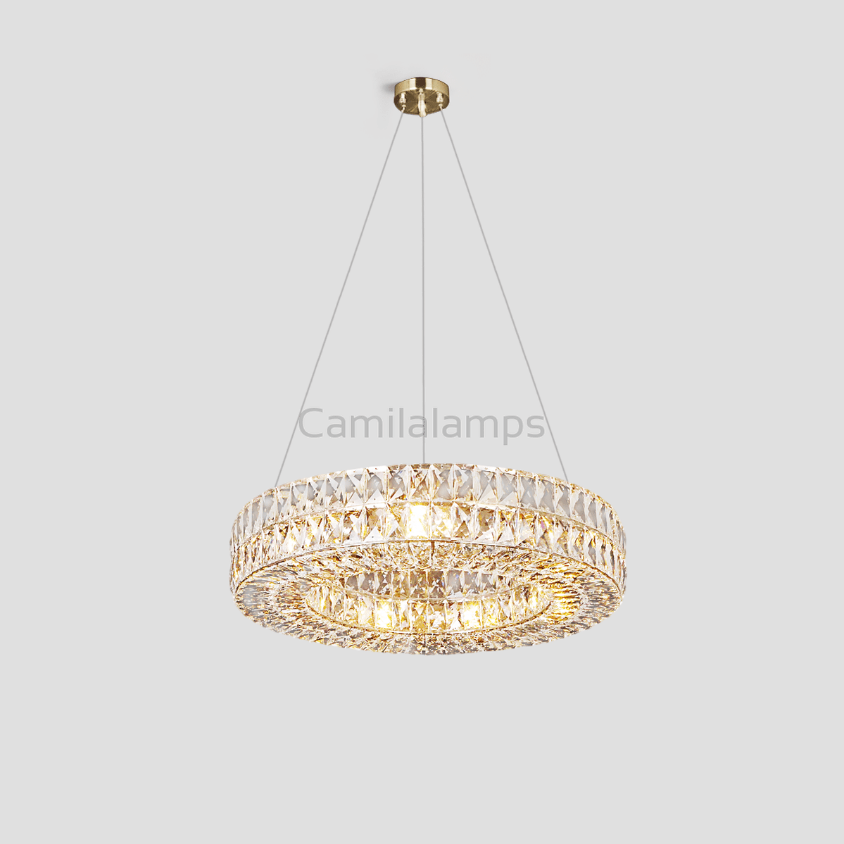 Aster Halo Crystal Ring Chandelier - Camilalamps - Ca-1LI2024-1C5557