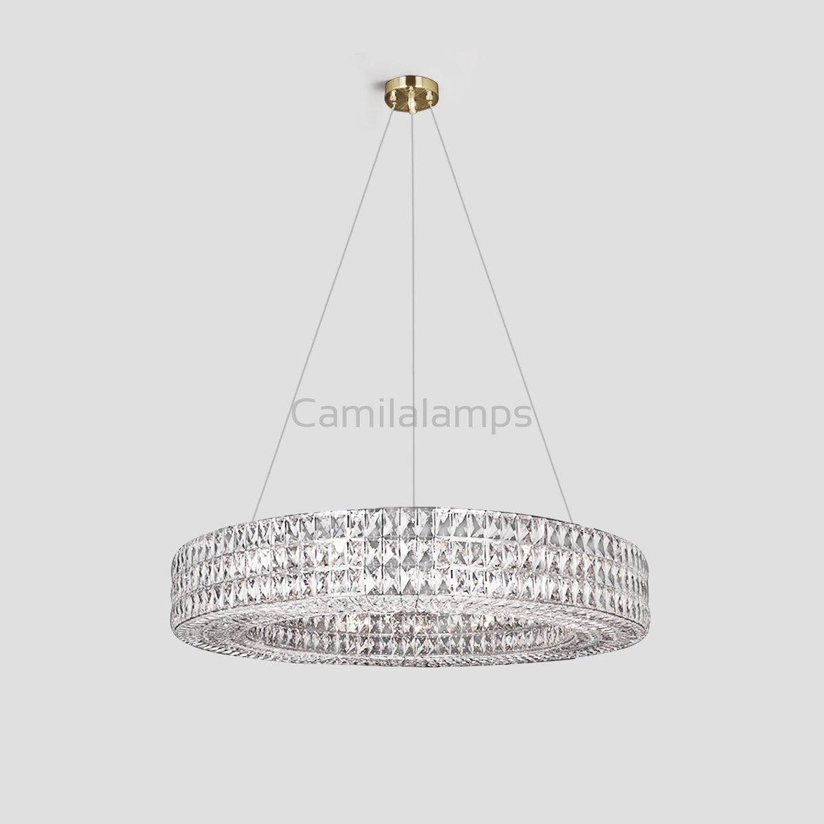 Aster Halo Crystal Ring Chandelier - Camilalamps - CA - LI2024 - C5560