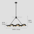 Aster Linear Brass Chandelier - Camilalamps - CA - LI2024 - C5627