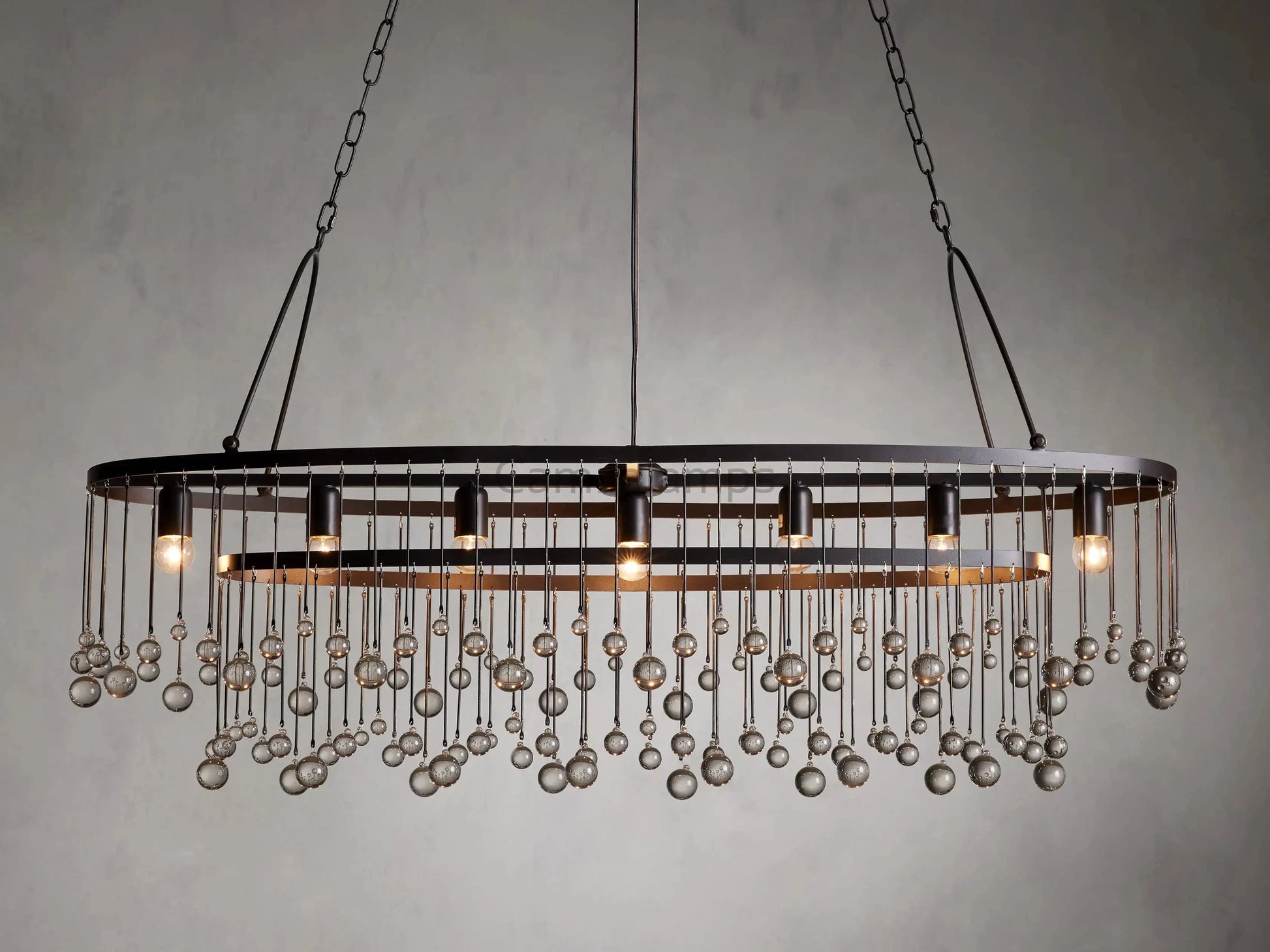 Aubrey 7 Light Oval Chandelier - Camilalamps - Ca-1636H422