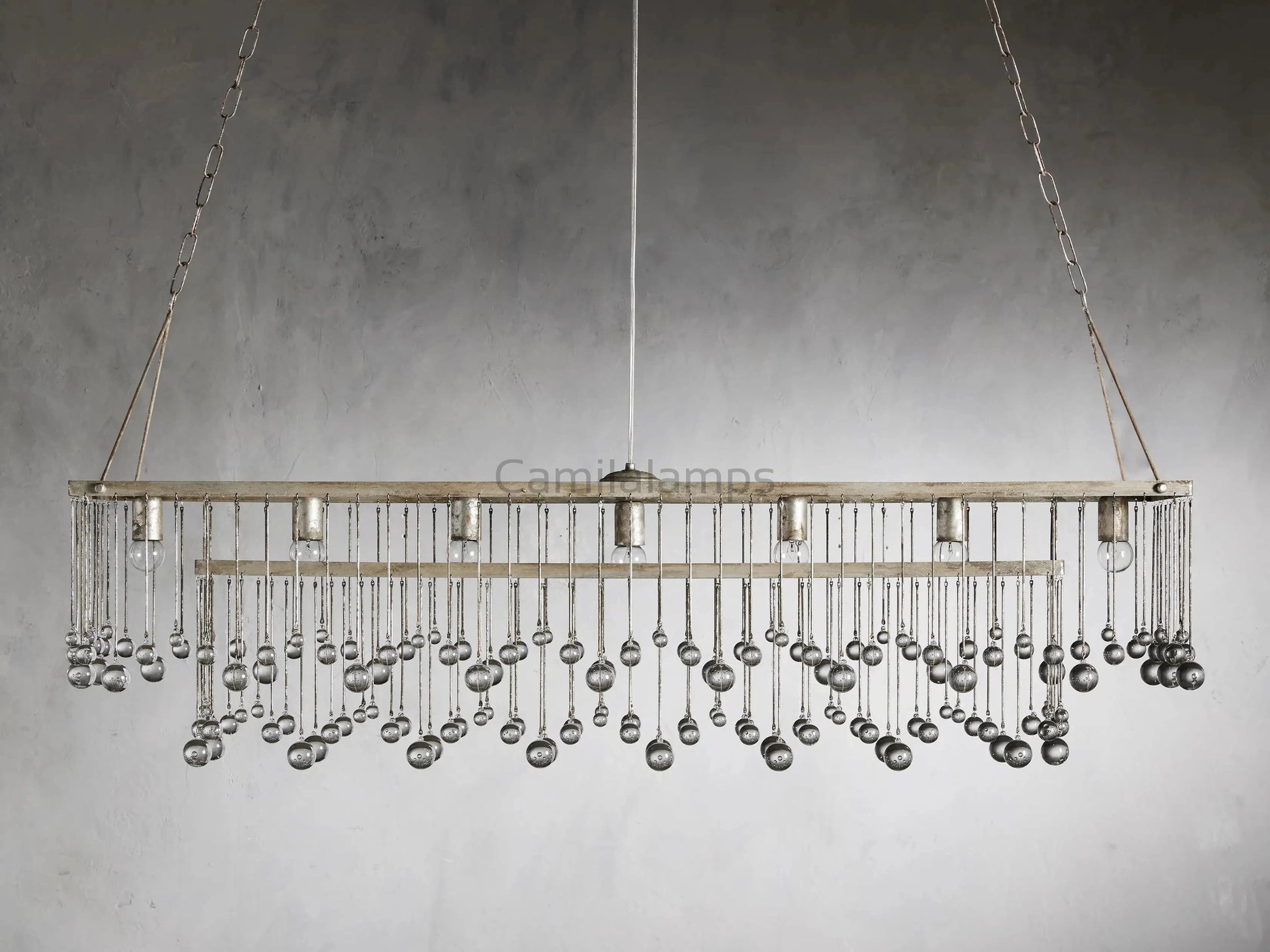 Aubrey Rectangular Chandelier 47''60'' - Camilalamps - CA - 636H402