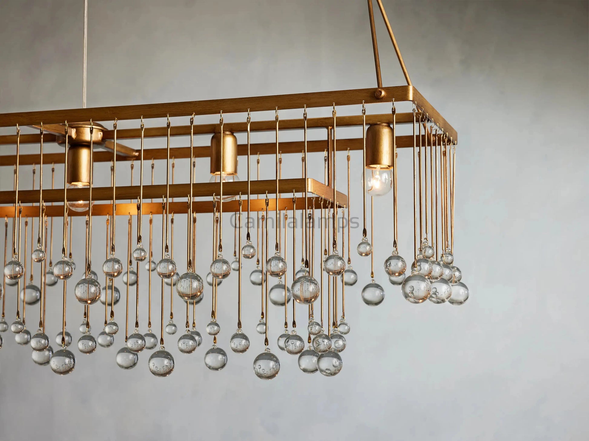 Aubrey Rectangular Chandelier 47''60'' - Camilalamps - CA - 636H402