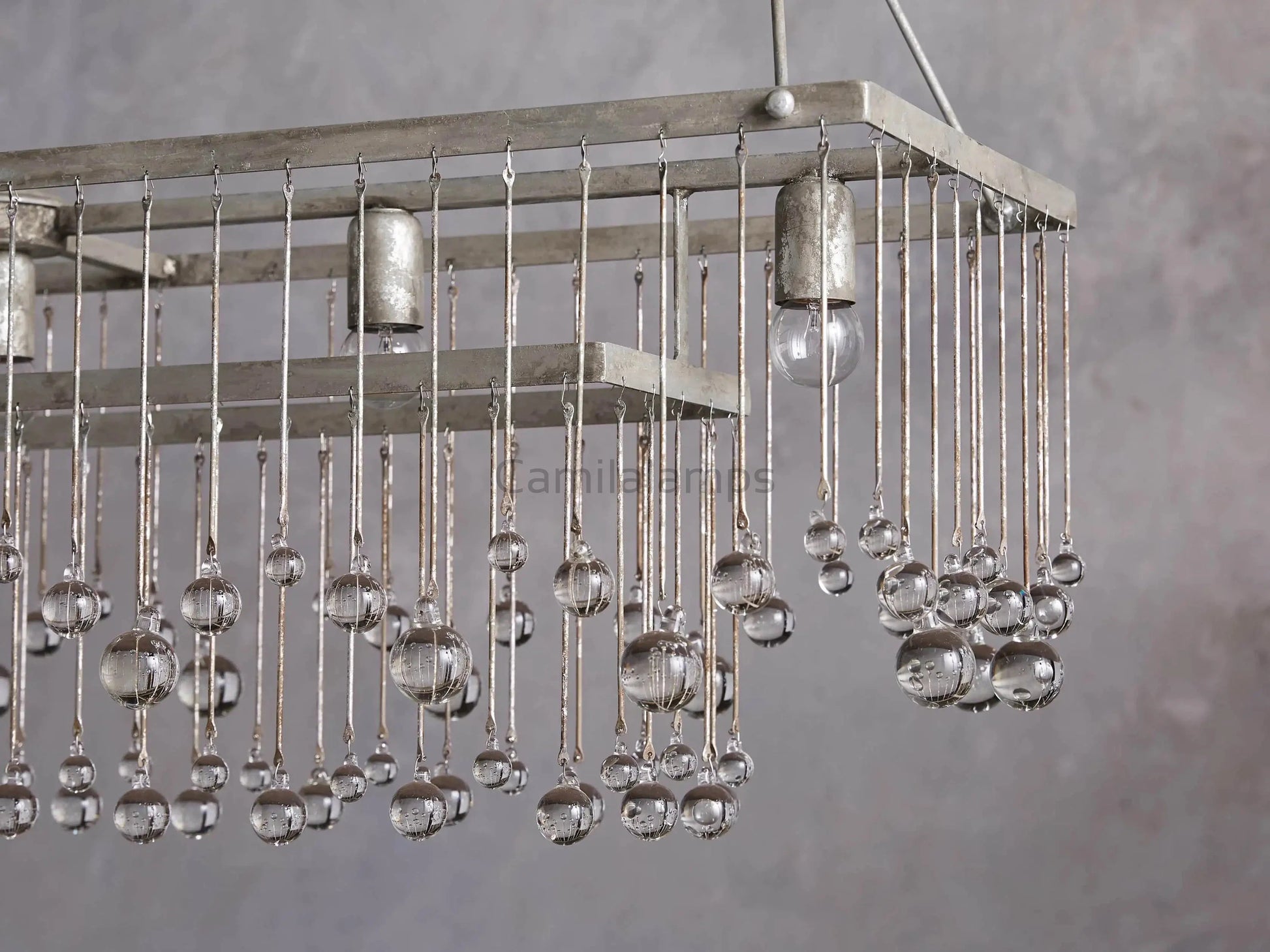 Aubrey Rectangular Chandelier 47''60'' - Camilalamps - Ca-1636H402
