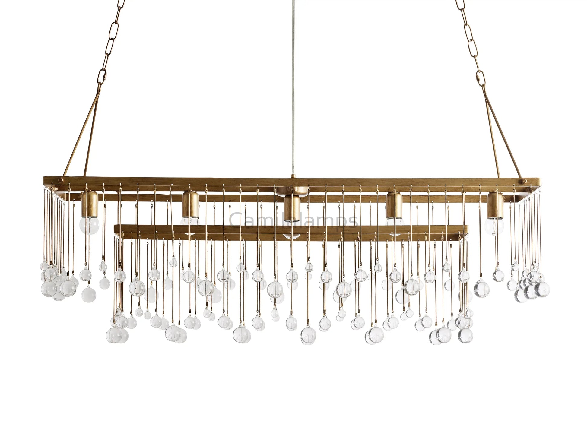 Aubrey Rectangular Chandelier 47''60'' - Camilalamps - CA - 636H205