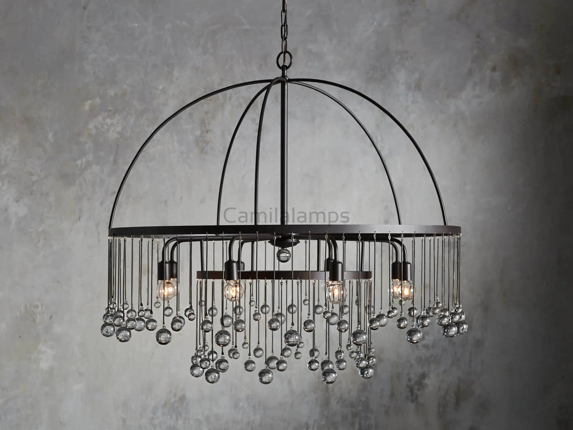 Aubrey Round Chandelier 5 Light/ 8 Light - Camilalamps - Ca-1636H204
