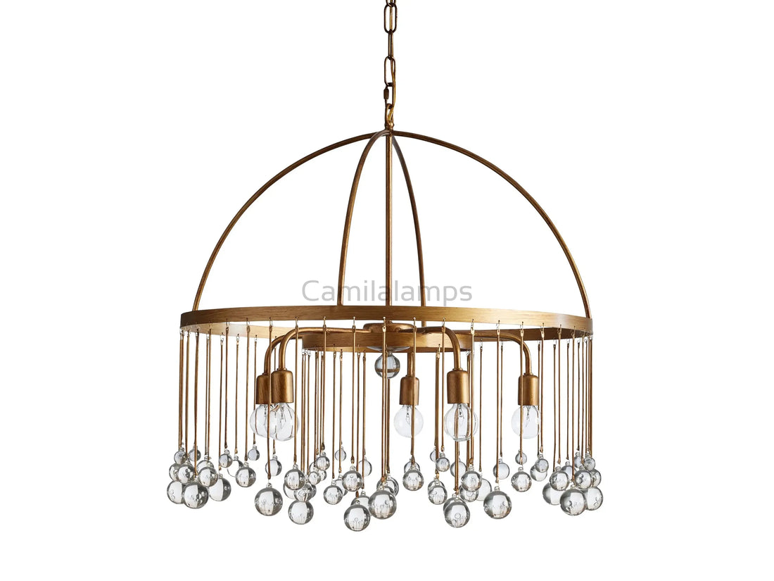 Aubrey Round Chandelier 5 Light/ 8 Light - Camilalamps - Ca-1636H0