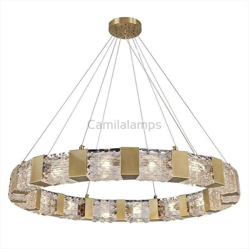 Audrey Modern Round Crystal Chandelier - Camilalamps - ILM0392