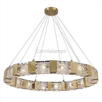 Audrey Modern Round Crystal Chandelier - Camilalamps - ILC0392