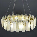 August Marble alabaster Round chandelier - Camilalamps - Ca-1REU-14