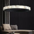 August Mordern Marble Round Chandelier Black - Camilalamps - AGU - 3