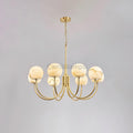 Aurelian Alabaster Globe Chandelier with 6/8/10/12 heads - Camilalamps - Aurel - 1760 - 8 Hea - Brass - 2