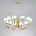 Aurelian Alabaster Globe Chandelier with 6/8/10/12 heads - Camilalamps - aurel-11760-16 Hea-1Brass-11